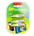 Перезаряжаемые аккумуляторы GP 100AAAHC, емкость 1000 мАч - 6шт 100AAAHC4/2-2CR6