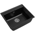 Мойка кухонная GranFest Vertex GF-V-580 черная
