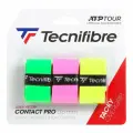Обмотка для ручки Tecnifibre Overgrip Pro Contact x3, Yellow/Green/Pink