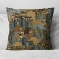 Подушка декоративная Крым Живопись 40х40 велюр