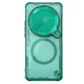 Чехол прозрачный зеленого цвета с MagSafe от Nillkin и с металлической откидной крышкой на Xiaomi 15 Ultra, серия Iceblade Prop Magnetic Case
