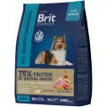 Корм для собак всех пород Brit Premium, ягненок, с рисом 3000 г