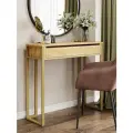 Туалетный столик с ящиком косметический консоль золотой/вотан