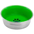 Миска Mr.Kranch из нержавеющей стали с керамическим покрытием Cyclo 2,7 л, нескользящее основание, зеленая