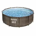 Каркасный бассейн Bestway Steel Pro MAX «Ротанг» d366х100 см, 9150 л, фильтр, лестница