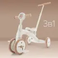 50050, Беговел детский от 1.5 OMNI, беговел трансформер двухколёсный-трехколесный, трёхколёсный велосипед, 3в1, белый