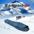 Sleeping Bag Kamperbox Elegance 700 Blue Duck Down Winter Camping Warmth