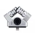 Zoom IQ6 iOS-совместимый стерео-микрофон, охват поля – 90/120°, 8-pin Lightning порт цвет серебристый