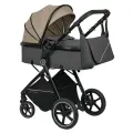 Коляска трансформер 3 в 1 для новорожденных Jovola Folk+ бежевый