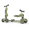 Детский трехколесный самокат с сиденьем Scoot&Ride HighwayKick 1 (Оливка) HWK1CW13