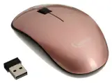 Беспроводная компьютерная мышь Gembird MUSW-111-RG, оптическая, светодиодная, 1200 dpi, 1xAA, USB, цвет розовое золото.