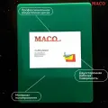 Разделочная доска Maco, профессиональная, полипропилен, гидрофобная, 53 см x 32,5 см, зеленый