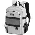 Рюкзак HEIKKI TRILL (хейки) универсальный, 3 отделения, серый с черными вставками, 43х31х14 см, 272586