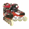 Коньки роликовые раздвижные Explore Rekon (31-34) красный с защитой