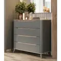 Комод Любимый Дом Стефания, 89 х 43 см, крепление к стене, Дуб маувелла/Оникс серый