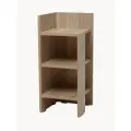 Угловая тумба, 3 полки, 600*250*266