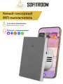 Умный сенсорный WiFi выключатель с Алисой 1 клавиша, Tuya, серый, универсальный без нуля и с нулем