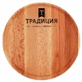 Доска разделочная бук 24х1,6см круглая ТМ Традиция готовить с любовью
