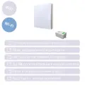 Умный беспроводной выключатель GRITT Space 1кл. белый комплект: 1 выкл. IP67, 1 реле 1000Вт 433 + WiFi с управлением со смартфона, S181110WWF