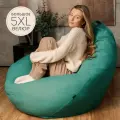F78 Кресло мешок SUPER BIG Бирюзовый 5XL Велюр