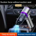 Мощный беспроводной автомобильный пылесос - портативный, сильное всасывание, включает 2 запасных фильтра и 3 батареи, 3 регулируемых уровня, LED-дисплей мощности, бесщеточный двигатель