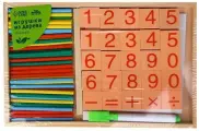 Набор для изучения счёта, палочки, плашки, досочка и маркер в наборе