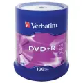 Диск DVD+R Verbatim CB/100, 4.7 GB, 16x, 100 штук
