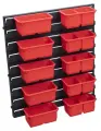 Комплект контейнеров Qbrick System Аксессуары - Комплект #3 из 10 ящиков-контейнеров со стеновой панелью