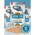 Деревенские лакомства холистик премьер 4 шт х10 г пюре для кошек из тунца с икрой летучей рыбы 1х10