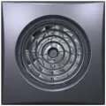 Вентилятор вытяжной AURA 4C dark gray metal, 100 мм, обратный клапан, темно-серый металлик, DiCiTi