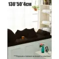 Матрас-подушка на подоконник Mura Night Brown 130*50*4см