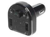 Устройство зарядное в прикуриватель с трансмиттером (bluetooth, hands free) черное XO