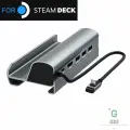 Док станция подставка для Steam Deck зарядное устройство 6 в 1 серая