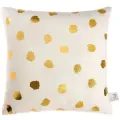Подушка декоративная Этель Горошек белый, 40х40 см, велюр, 100% п/э