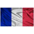 Флаг Франции СмеХторг, полиэфирный шёлк, 140x90 см, карман для древка