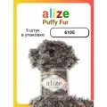 Пряжа для вязания Alize Puffy Fur 6105, 100 г, 6 м, 5 штук