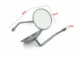 Зеркала металлические универсальные модель (015) d10