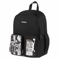 Рюкзак Berlingo UrbanBlack Street Style 40*27,5*16см, 2 отделения, 4 кармана, эргономичная спинка