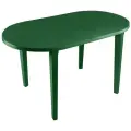 Стол пластиковый овальный Стандарт Пластик 140 x 80 x 71 см темно-зеленый