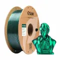 Филамент eSUN Silk-PLA Magic для 3D принтера, Черно-зеленый 1 кг.