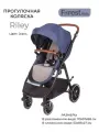 Прогулочная коляска Forest Kids Riley Jeans, черный/синий, 12 кг
