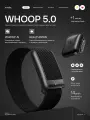 Фитнес-браслет Whoop 5.0 (c ремешком SuperKnit Obsidian) + 30 дней подписки Peak