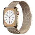 Умные часы Apple Watch Series 8 45 мм Steel Case GPS + Cellular, gold milanese