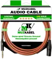 Аудио кабель MUZKABEL BXSMK5B - 1,5 метра, XLR (папа) - JACK (стерео)