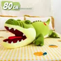Большая мягкая игрушка Крокодил 80 см / подушка обнимашка антистресс