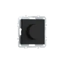 Диммер поворотный Triac LED 100Вт, активная нагрузка 300Вт, цвет матовый карбон, серия A07, Donel