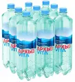 Вода минеральная Архыз газированная, 9 шт. по 1 литра, ПЭТ