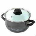 Кастрюля 5,7 со стекл./кр Металлик