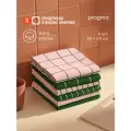 Комплект хлопковых кухонных полотенец 6 шт, Pragma Rumlup, хвойно-розовый