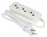 Набор из 10 штук Сетевой удлинитель Buro BU-PSL3.1/W 1.5м (3 розетки) белый (пакет ПЭ)
